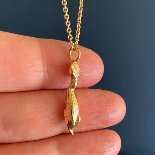 Ancient Dolphin 22ct Gold Plated Recycled Silver Necklace