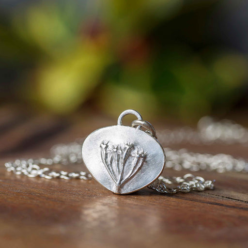 Seedhead Organic Recycled Silver Necklace - Mojo and the Maker